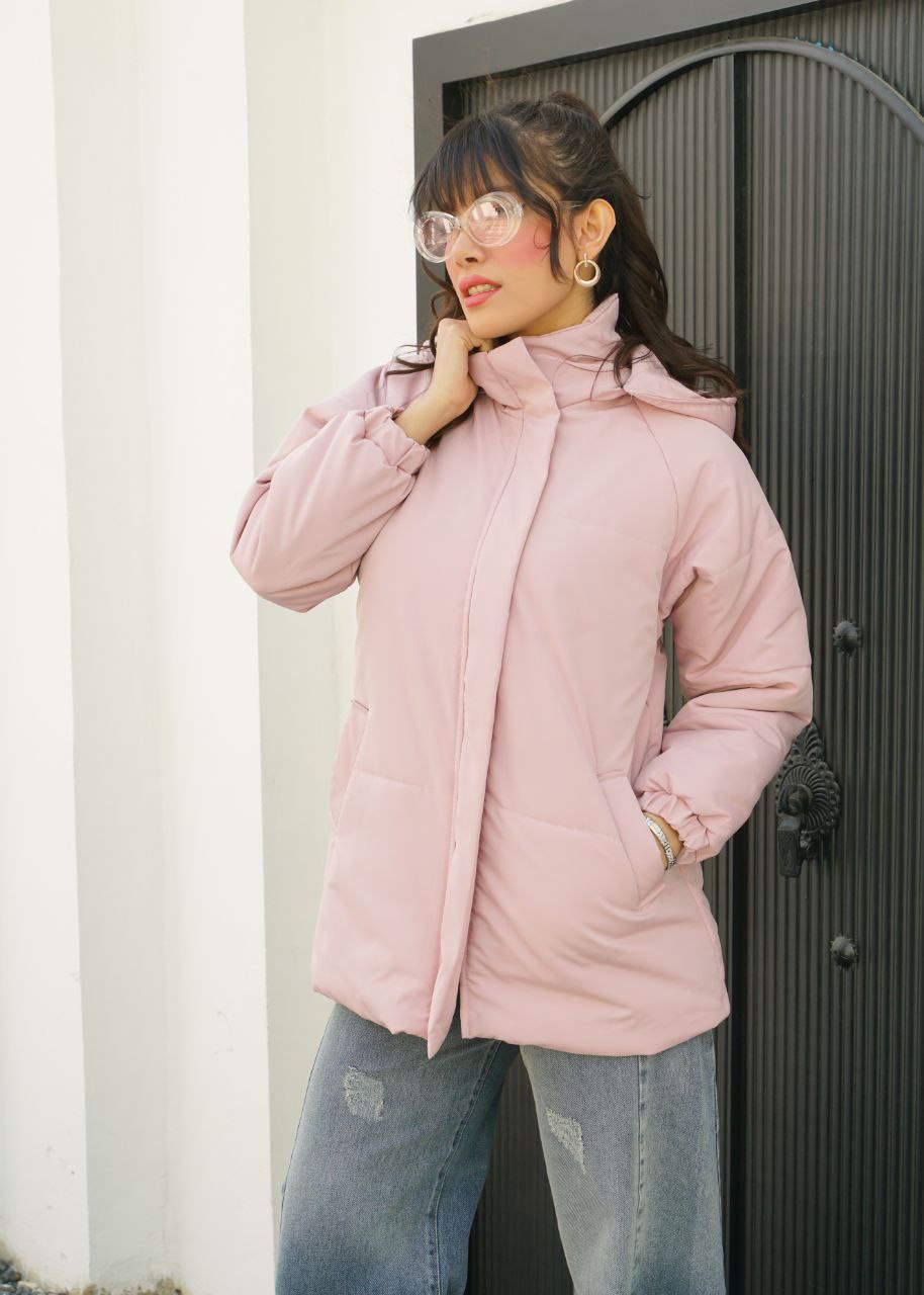 کاپشن کلاه دار